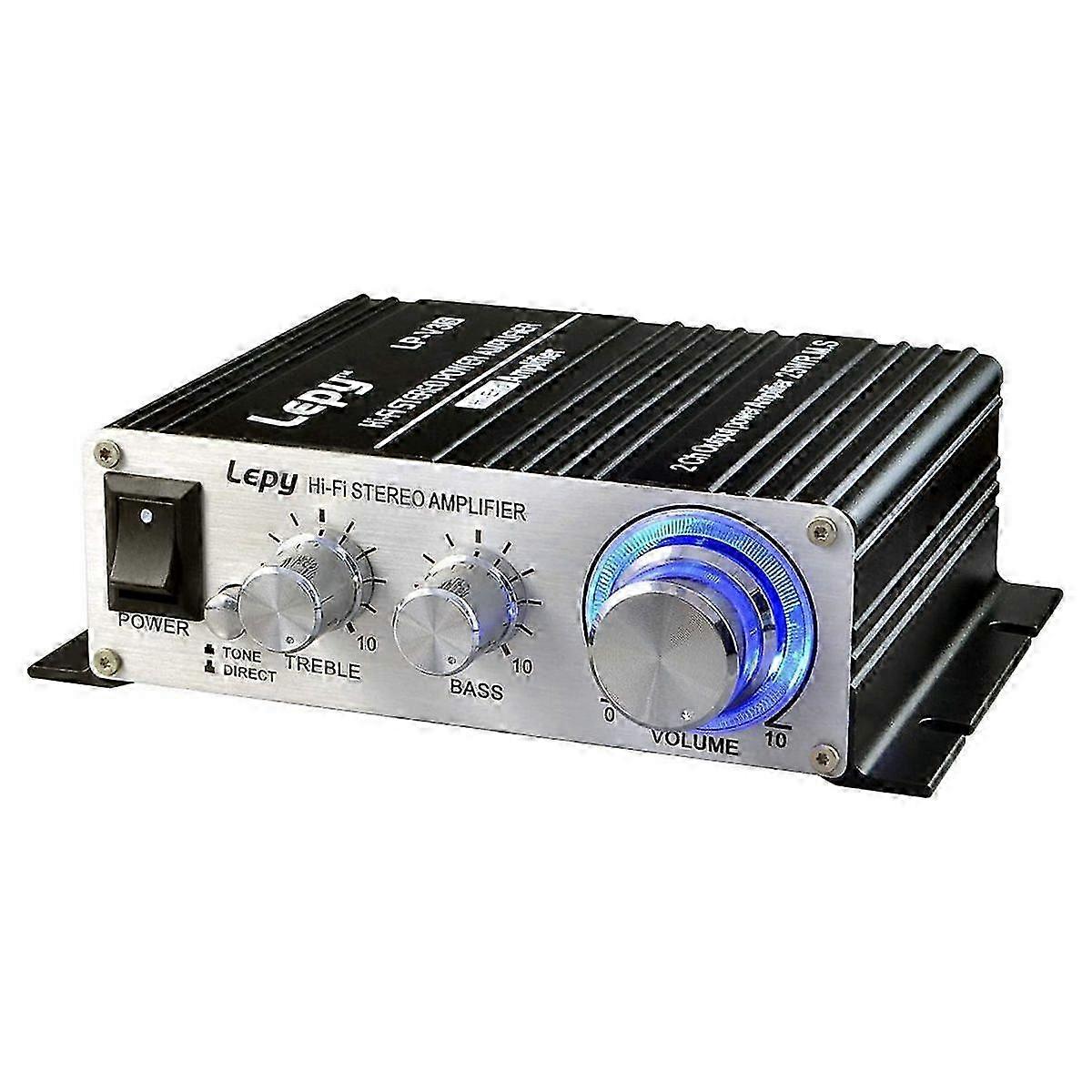 Mini Amplifier, Home Audio Stereo Hi-Fi Power Amplifier, 2 Channel Digital Class D Powerful Bass M Edition 0901