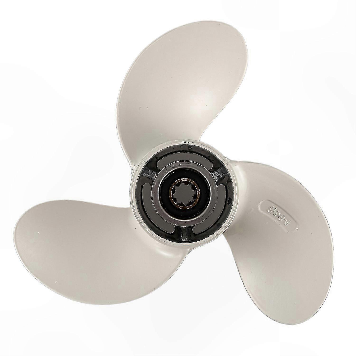 Aluminum Alloy 3-Blade Outboard Propeller, 9.25 X 9-J Size for 9.9 to 15 HP Engines