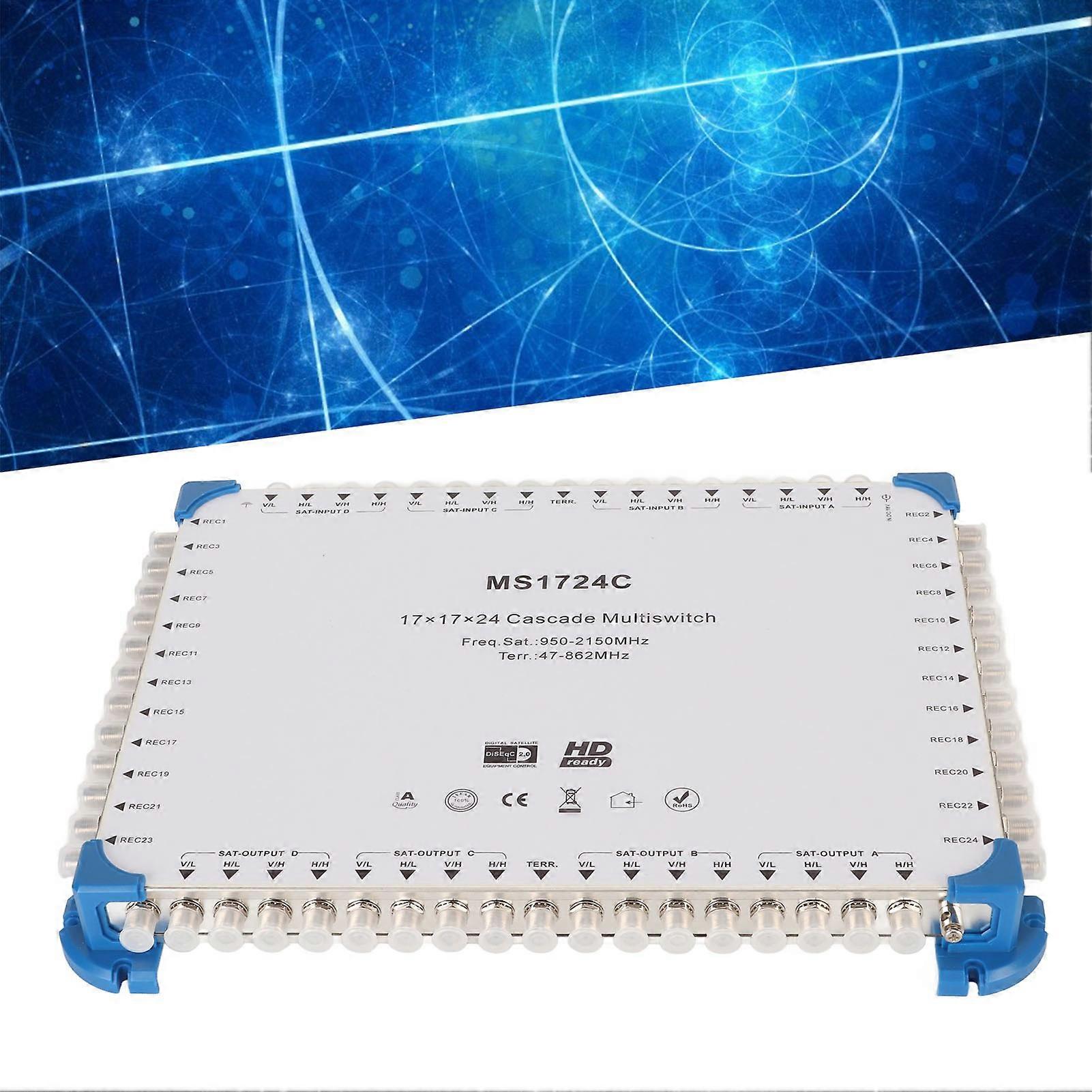 17x17x24 Cascade Multiswitch 16SAT+1Terr 24 Output Indoor US Plug