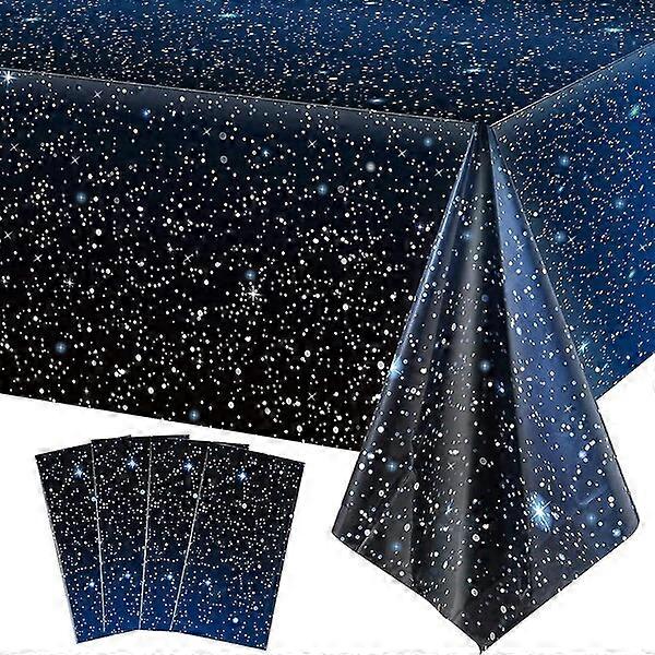 Party supplies, disposable plastic material, starry night rectangular tablecloth