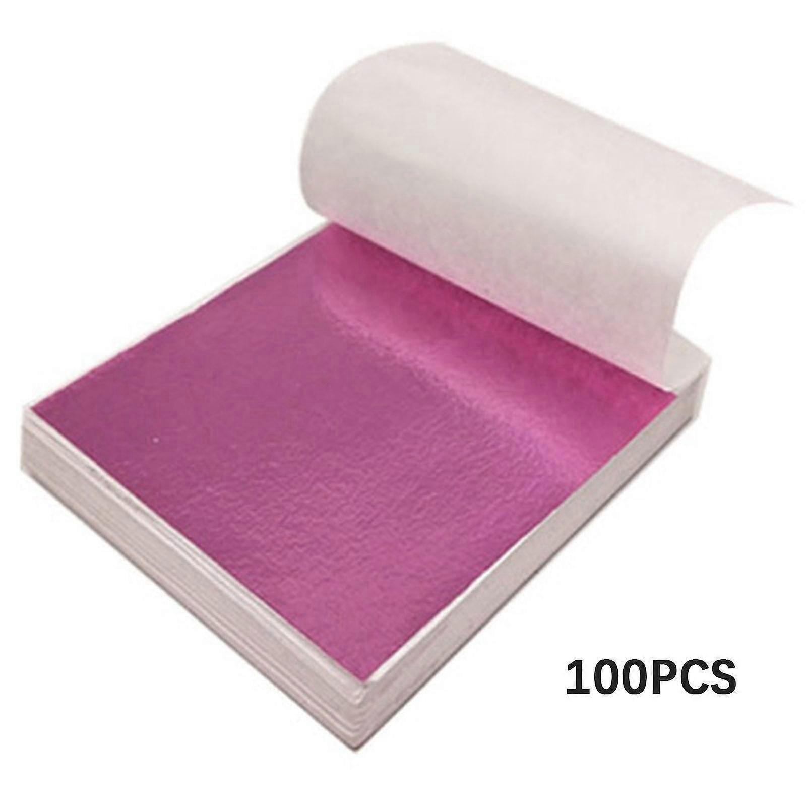 Decorative Gold Foil Sheets 100 Sheets for Crafting