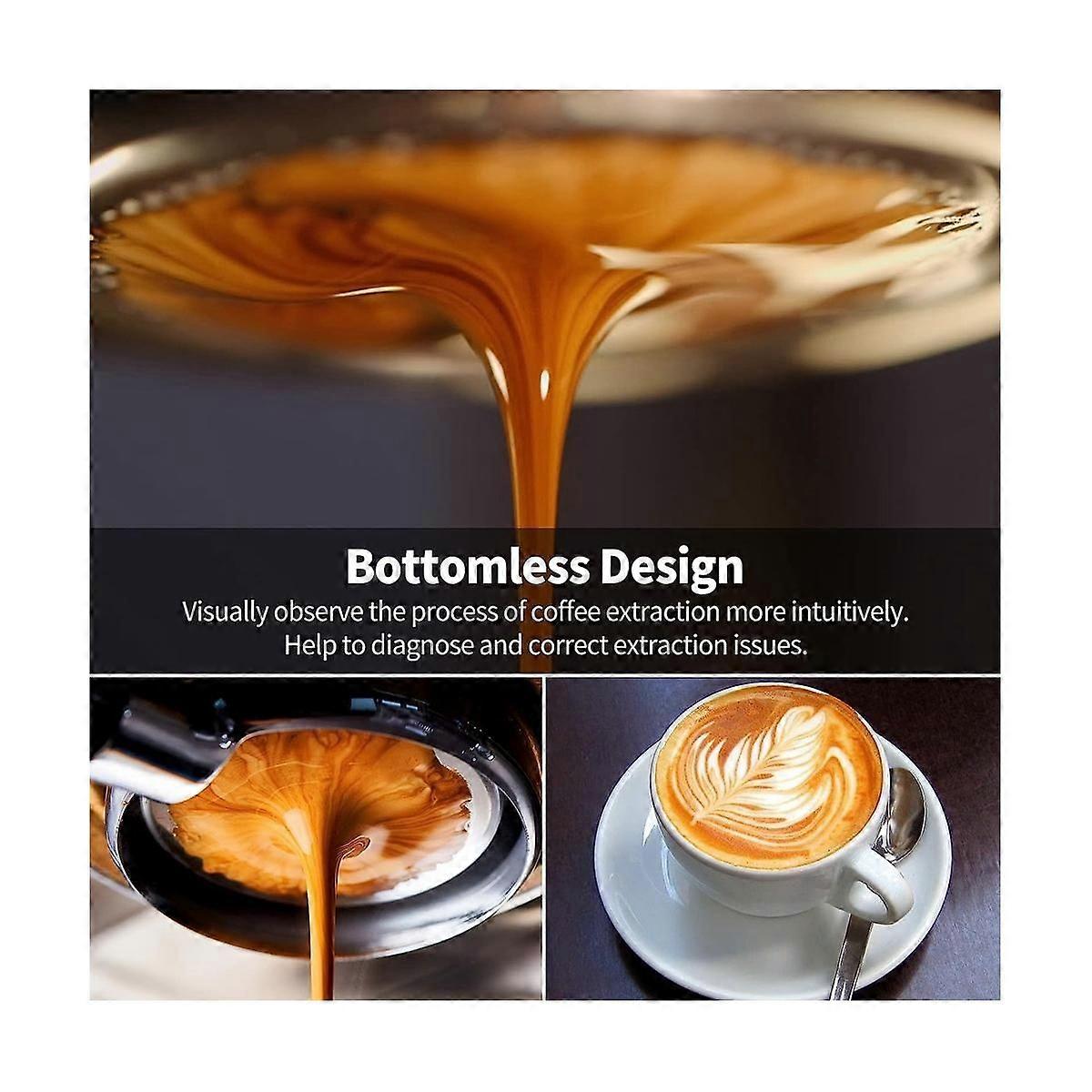 54mm Bottomless Portafilter, 3 Ears Espresso Portafilter with Filter Basket, for 8 Series BES870/88