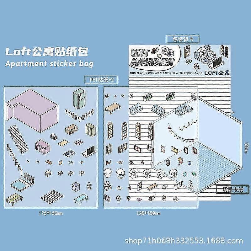 DIY 3D stickers for creating supermarket scenes