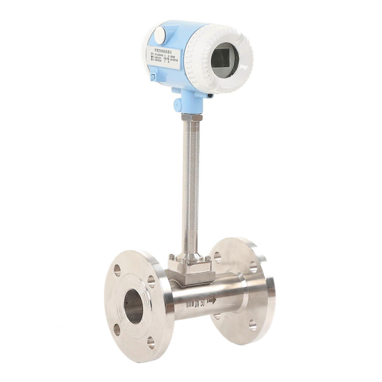 Intelligent Multifunctional Gas Flowmeter 3-50m³/h Silver Blue