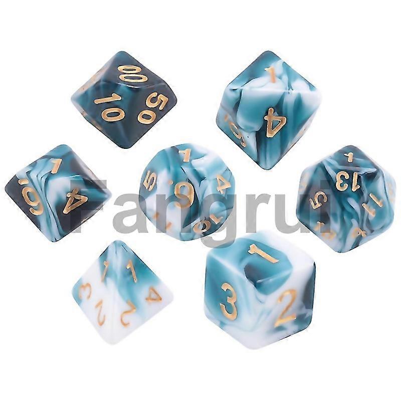 For 7 Pieces Dice Set Polyhedral Dice Set Role Playing Dices Set For Dnd Pathfinder Role Playing