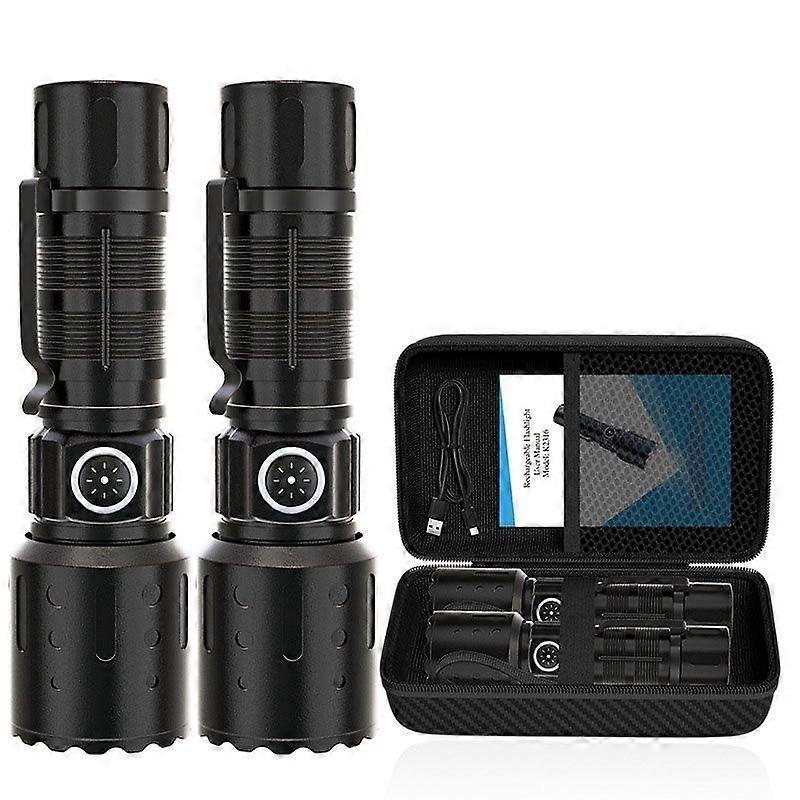 Rechargeable Flashlights - LED Super Bright Small Powerful Flashlight, Dimmable 6 Modes with Memory Function, Pocket IPX5 Waterproof Torch for Camping