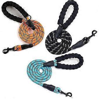 3 Pack Heavy Duty Dog Leash with Padded Handle, 1.2cm x 150cm, Reflective, Three Color Options