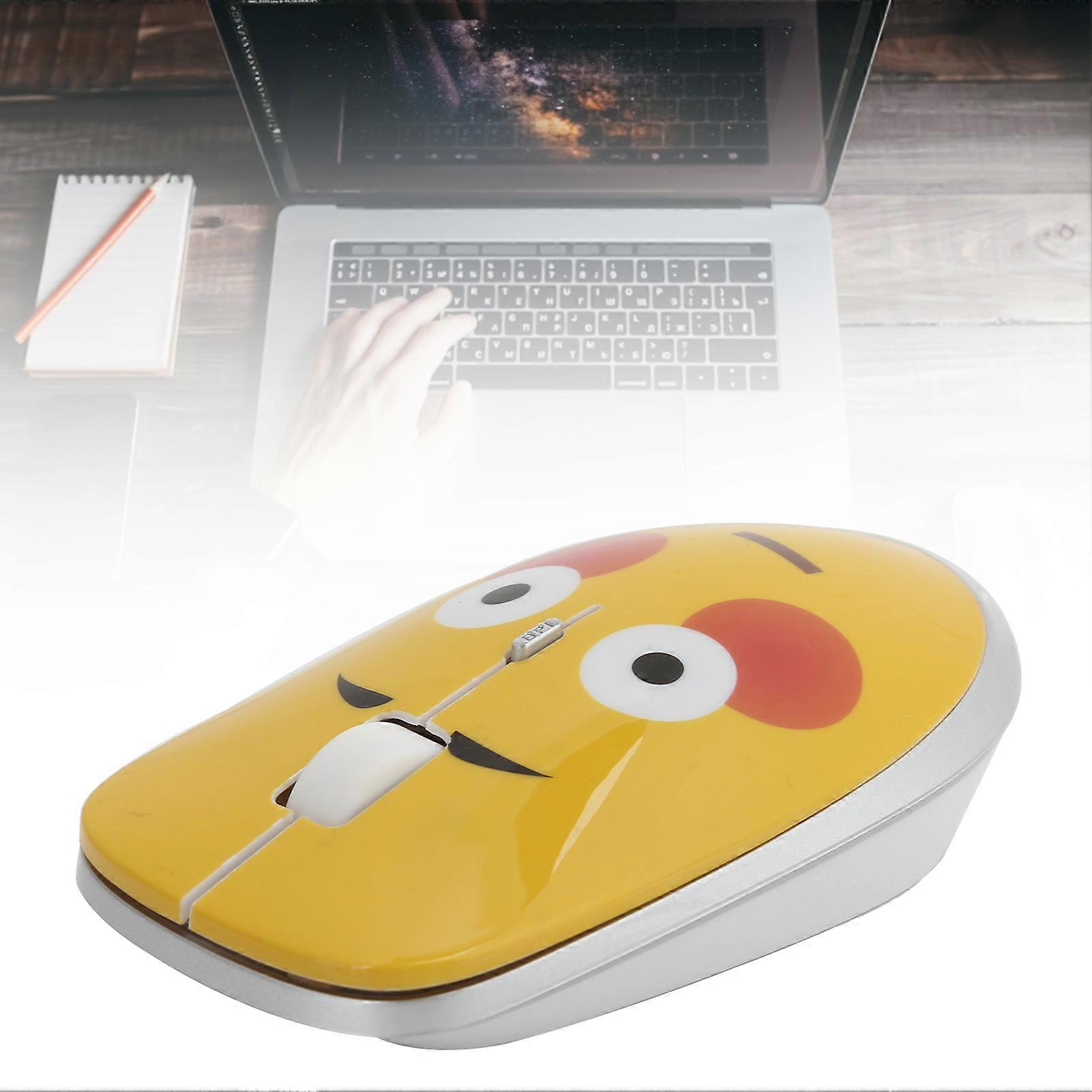 Wireless 2.4GHz Silent Mouse, 1600 DPI, Blush Cute Pattern