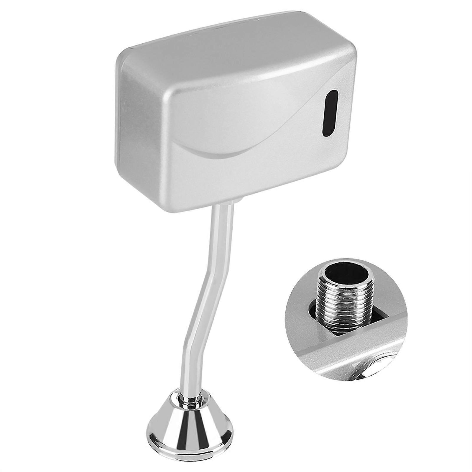 Automatic Sensor Touchless Urinal Flush Valve DC 6V Silver 13x8x6cm