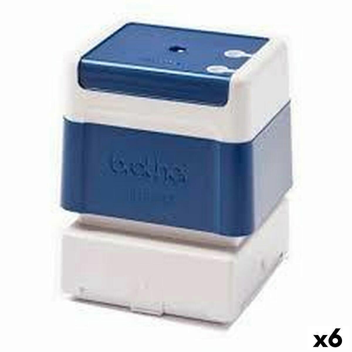 Stämpel Brother Ram 40 x 40 mm Blå (6 Styck)