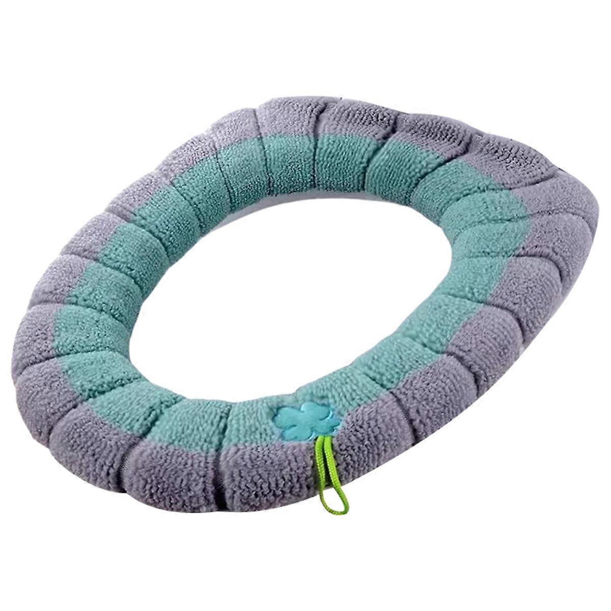 UniversalPortable Soft Washable Thickening Winter Plush Toilet Seat Seat Cover Mat Bathroom ToiletP