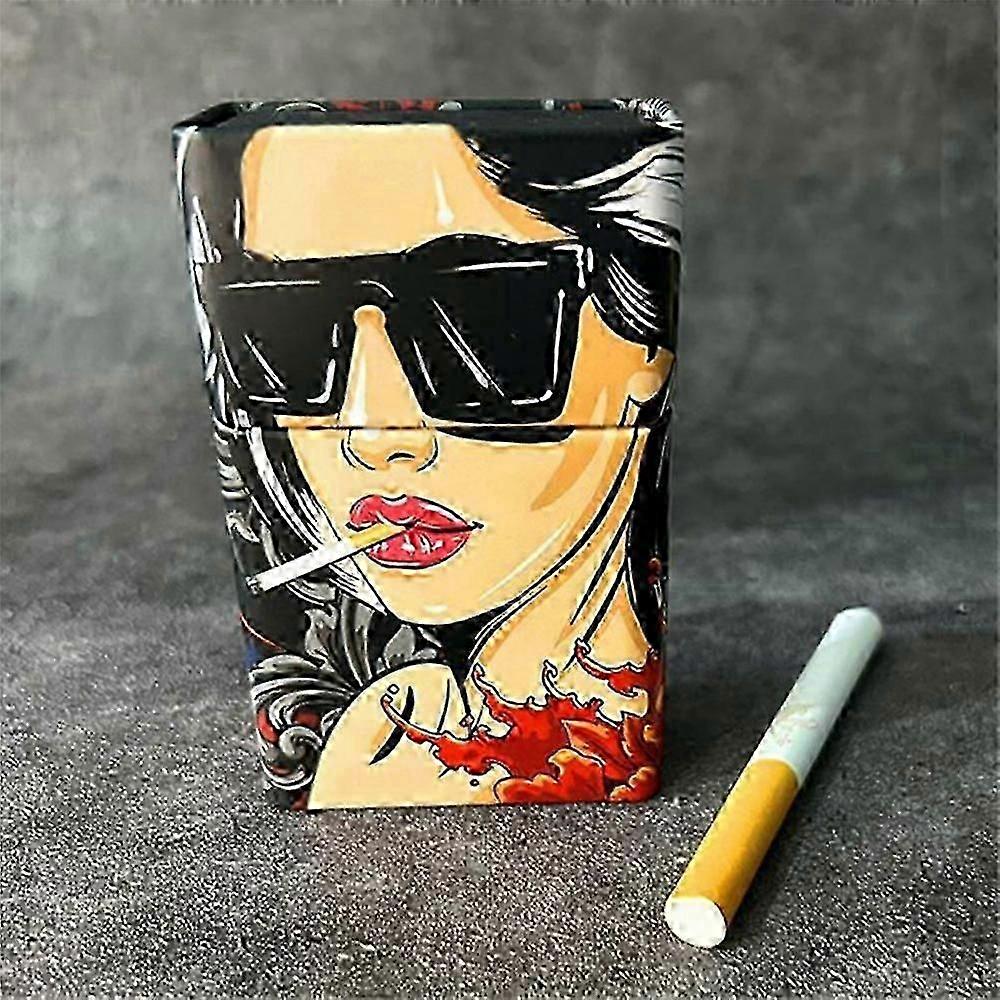 Pressure-resistant tin cigarette case 20-pack stylish