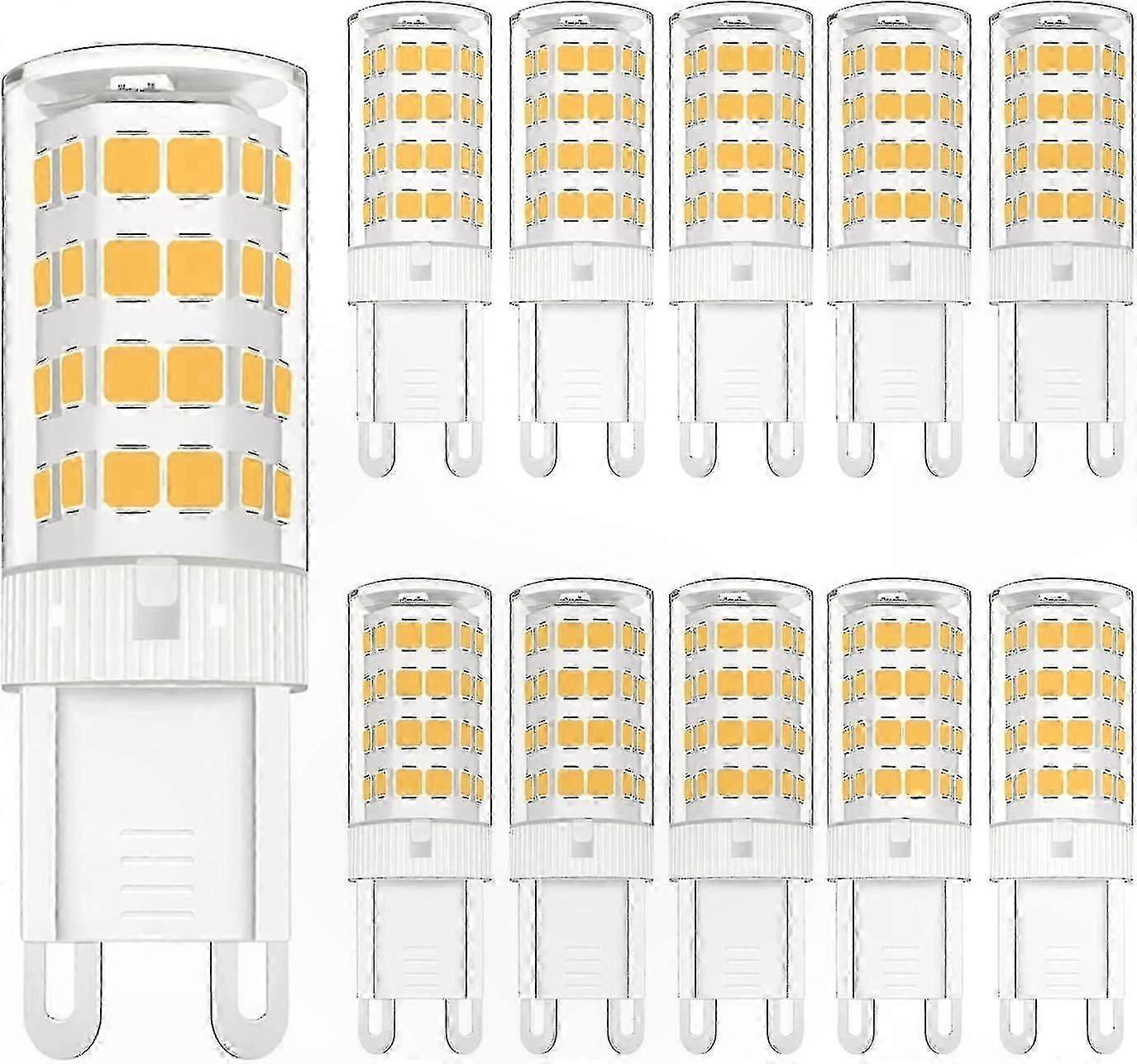 Dimmable G9 LED Bulbs, 10-Pack, 5W Small Corn Style, Warm White Light