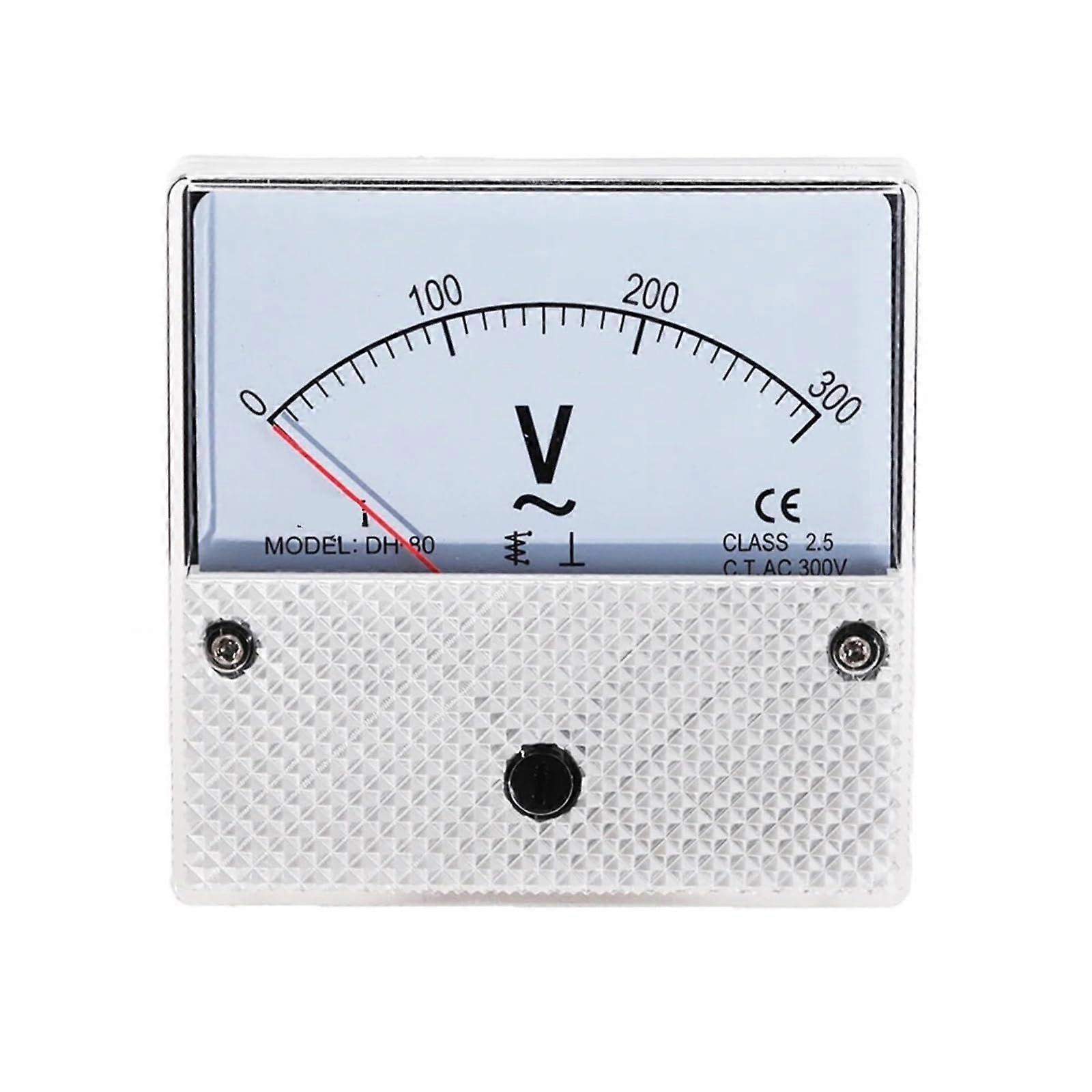 DH80 AC Analog Voltmeter 300V Voltage Meter 1 Piece