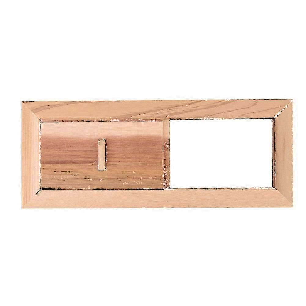 Sauna Air Vent Wooden Cedar Frame Ventilation Panel Durable Adjustable Design Natural Material for Sauna Rooms Efficient Air Circulatio