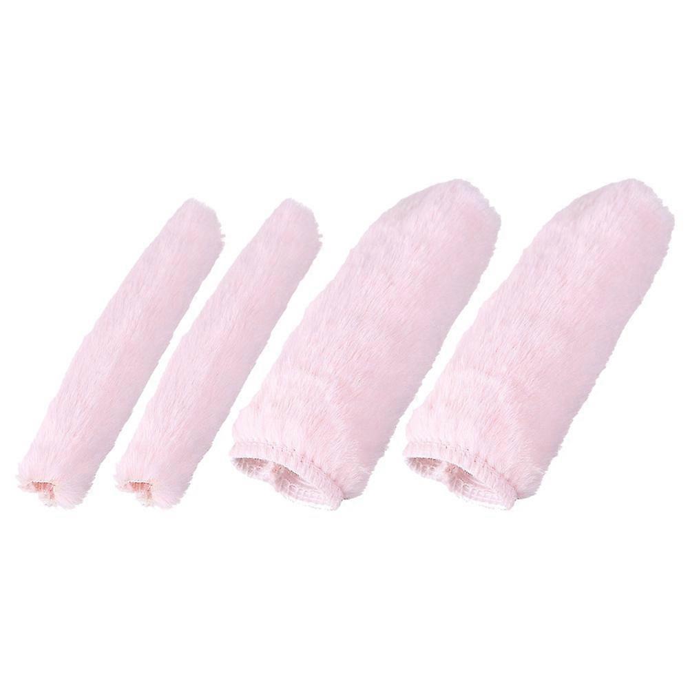 Bike Handlebar Grips Warm Keeping Plush Covers 4Sets Handle Protection