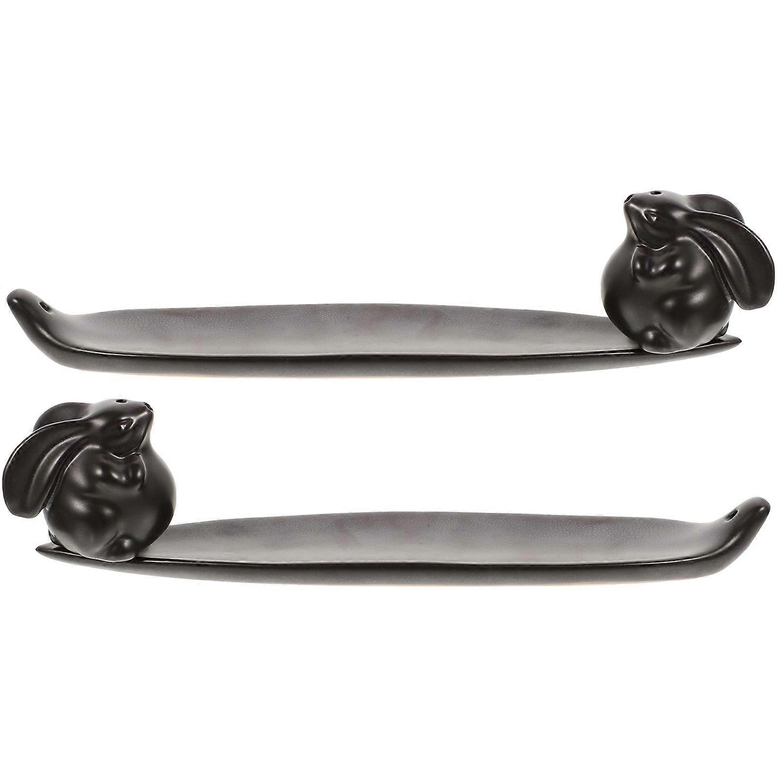 Incense Stick Holder Ceramic Incense Stick Tray for Decor 5Sets