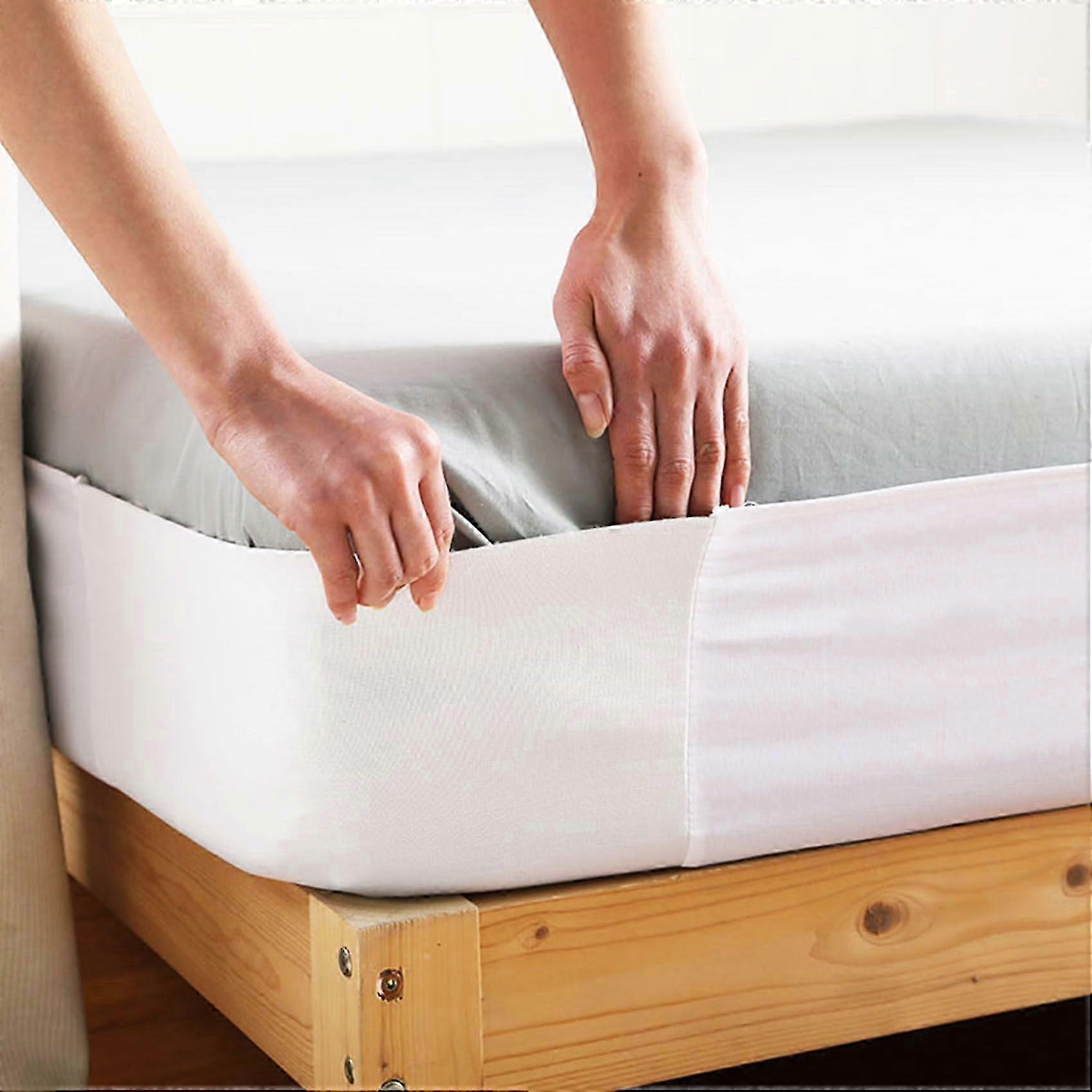 Fitted Sheet Straps 2-Pack Non-Slip Anti-Wrinkle for All Size Mattresses