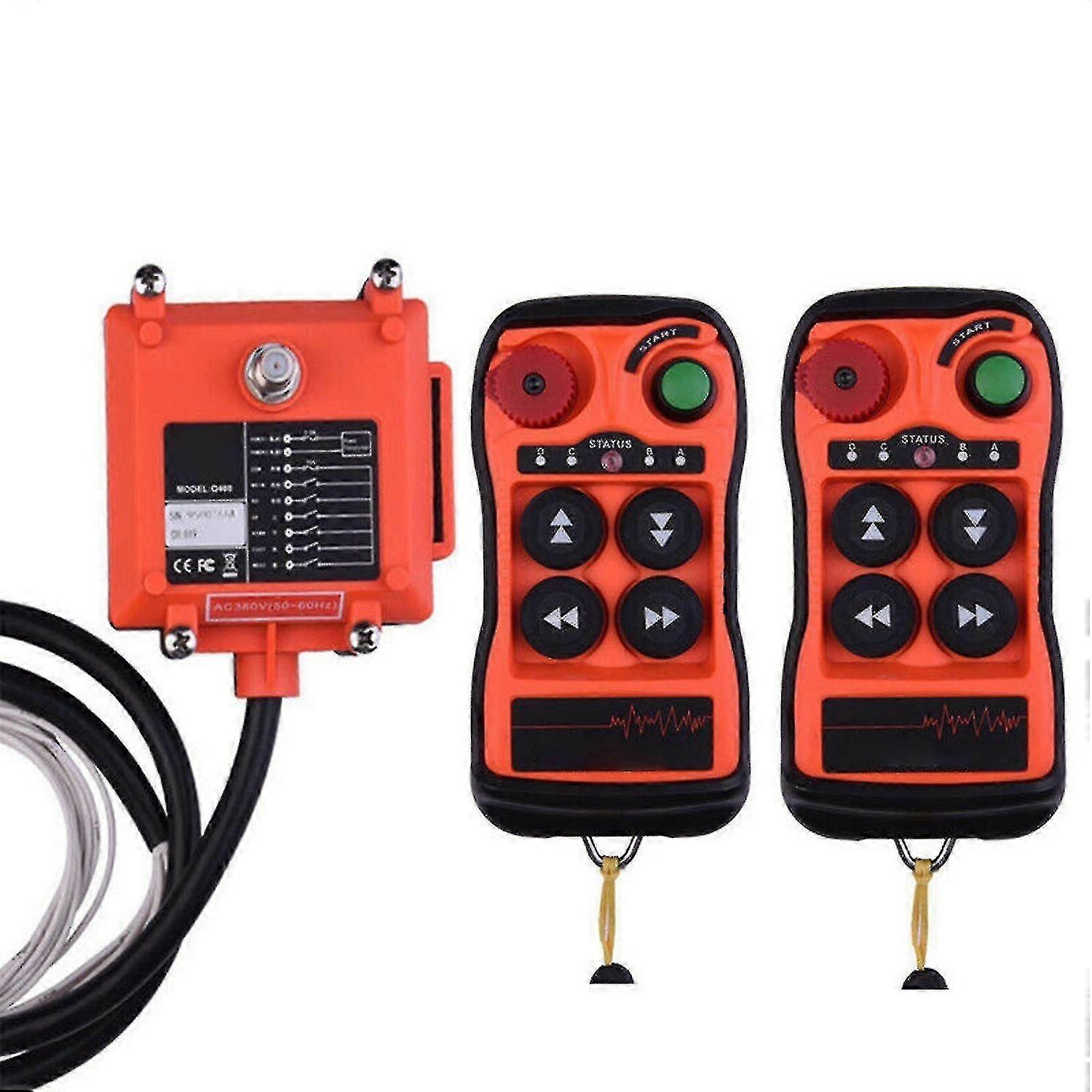 Hoist Crane Industrial Wireless Remote Control Radio Controller Ac Dc 12v-380v