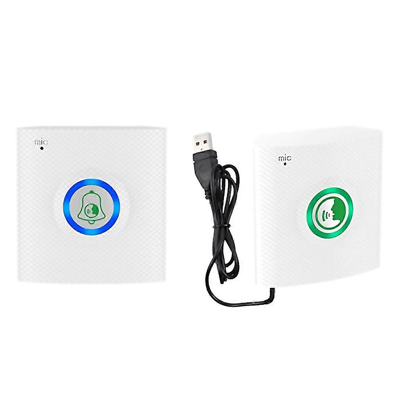Für Wireless Long Distance Voice Intercom Vollduplex Türsprechanlage Weiß