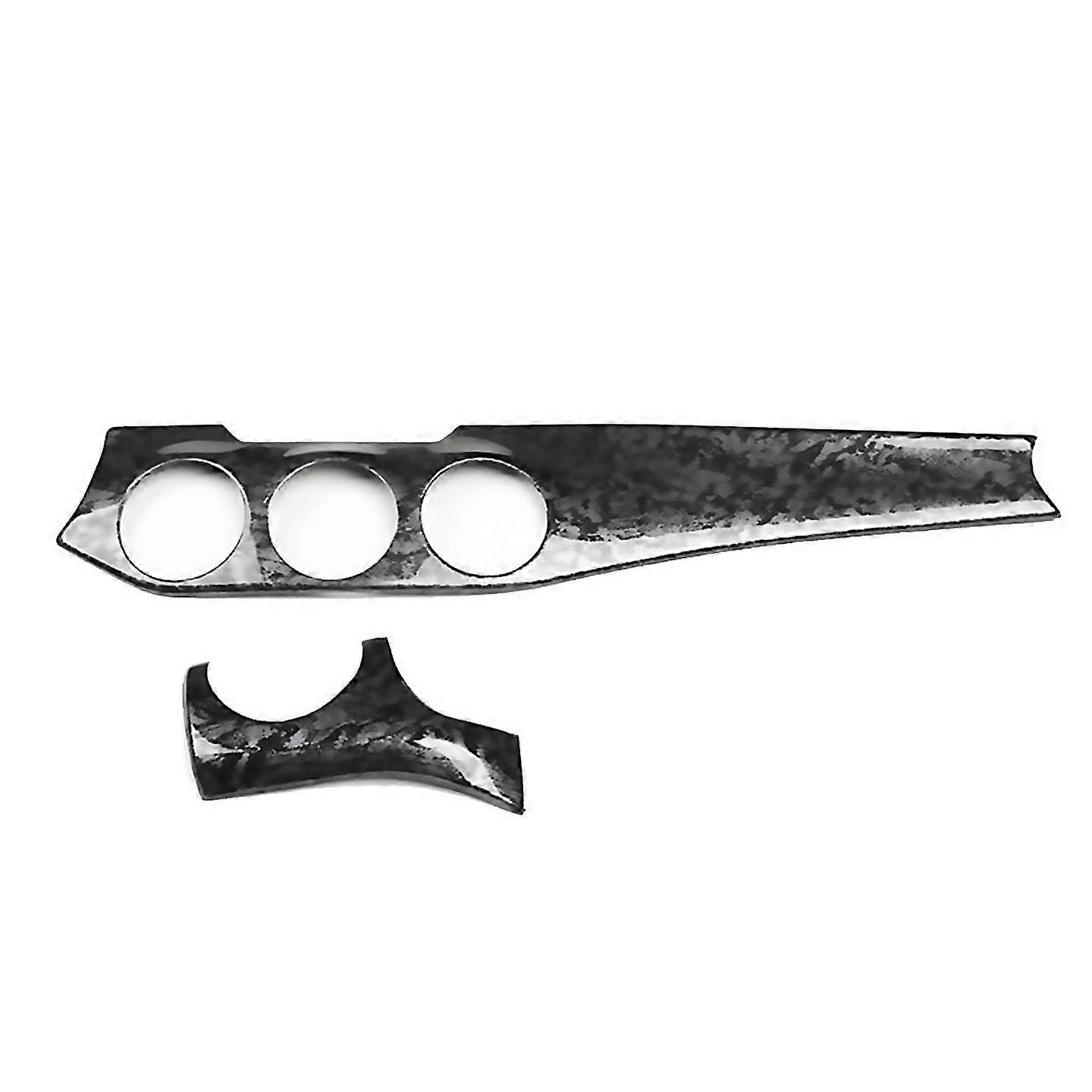 For 2pcs Dashboard Center Console Air Condition Outlet Panel Trim Strip