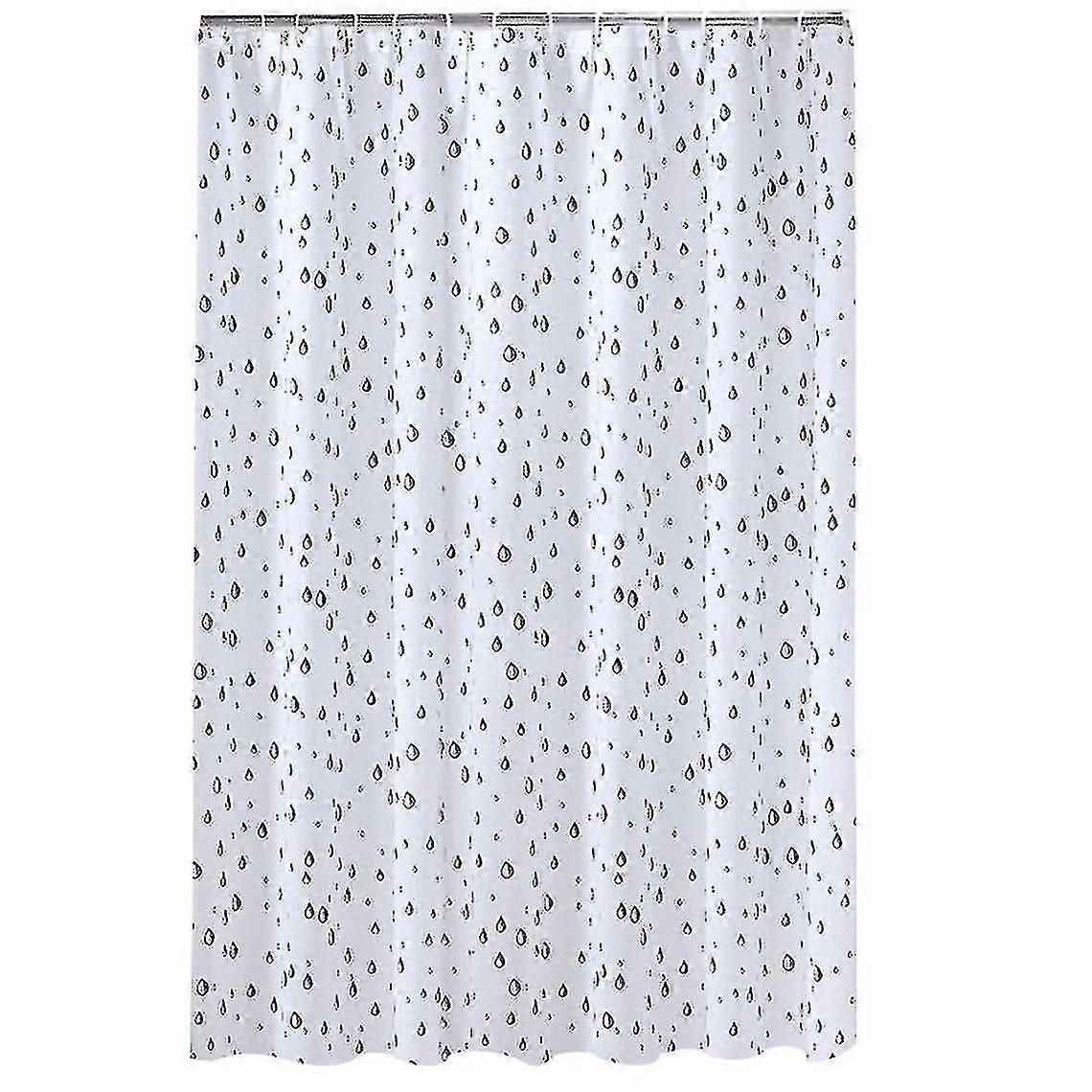 Water Drop Pattern Shower Curtain 180x180cm
