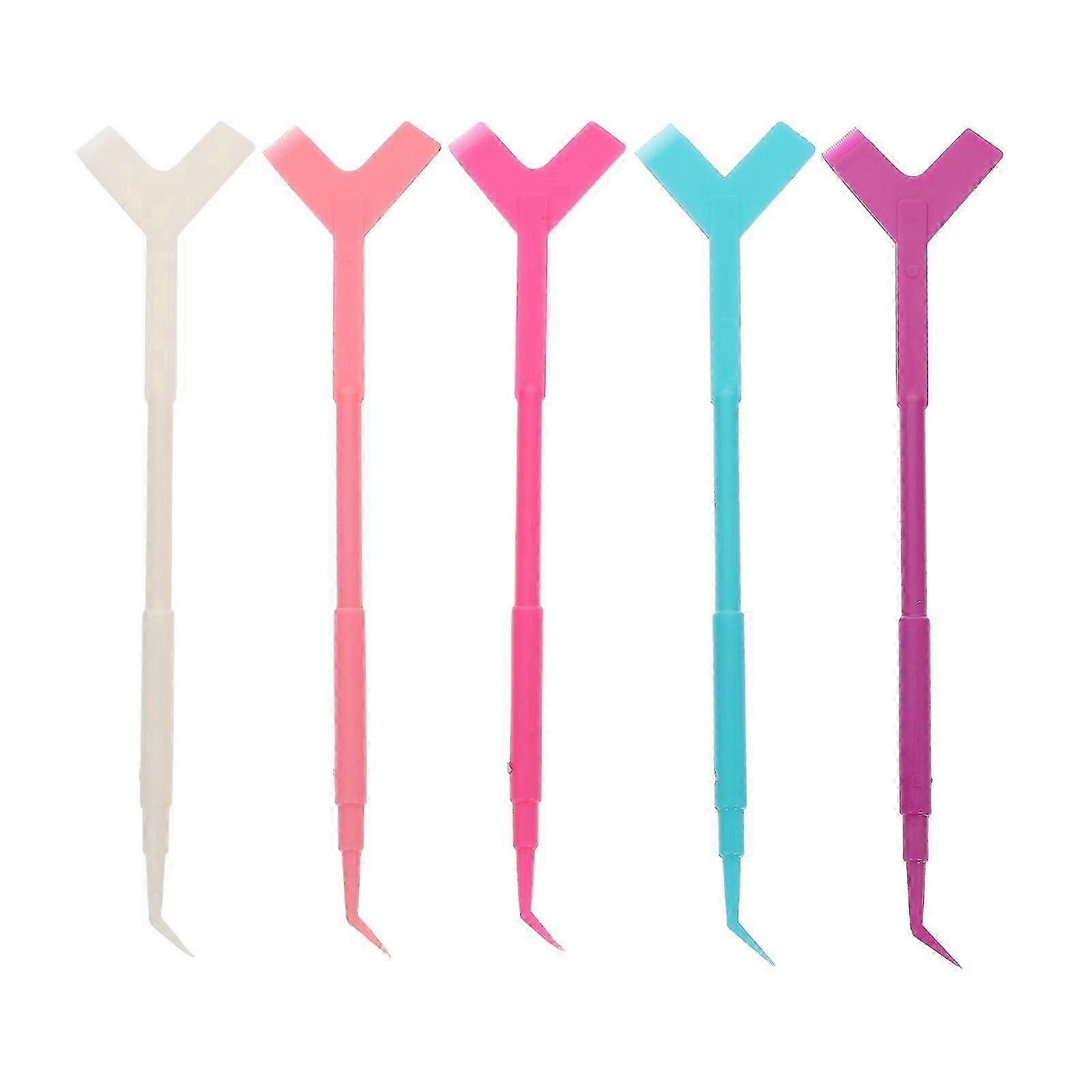 50Pcs Eyelash Y Brush Comb Lash Lift Tools Eyelash Separator Tools Eyelash Lifters (Assorted Color)