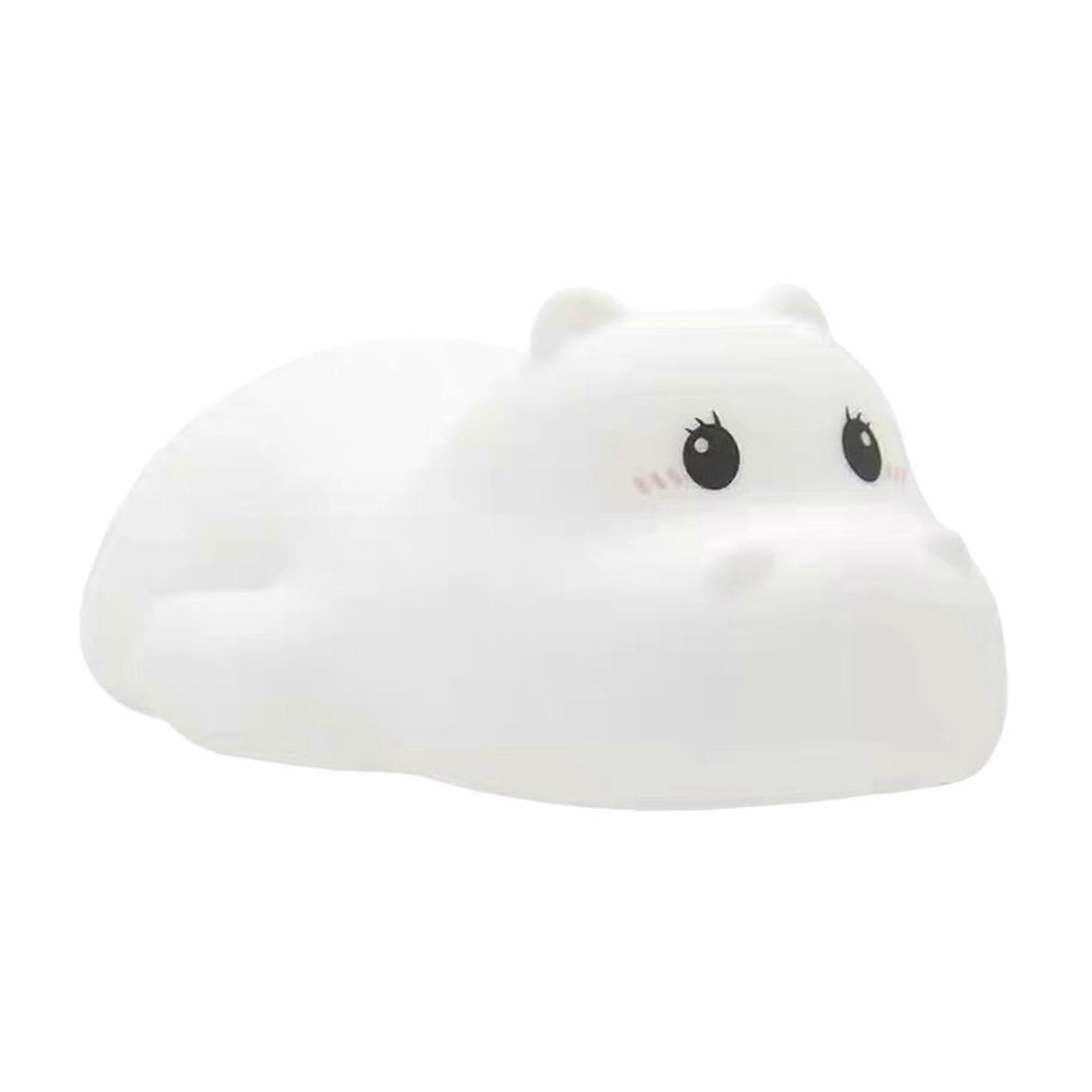 Animal Night Light Hippo Silicone LED Lamp Rechargeable USB Touch Lamp Colorful Glow For Toddlers And Kids
