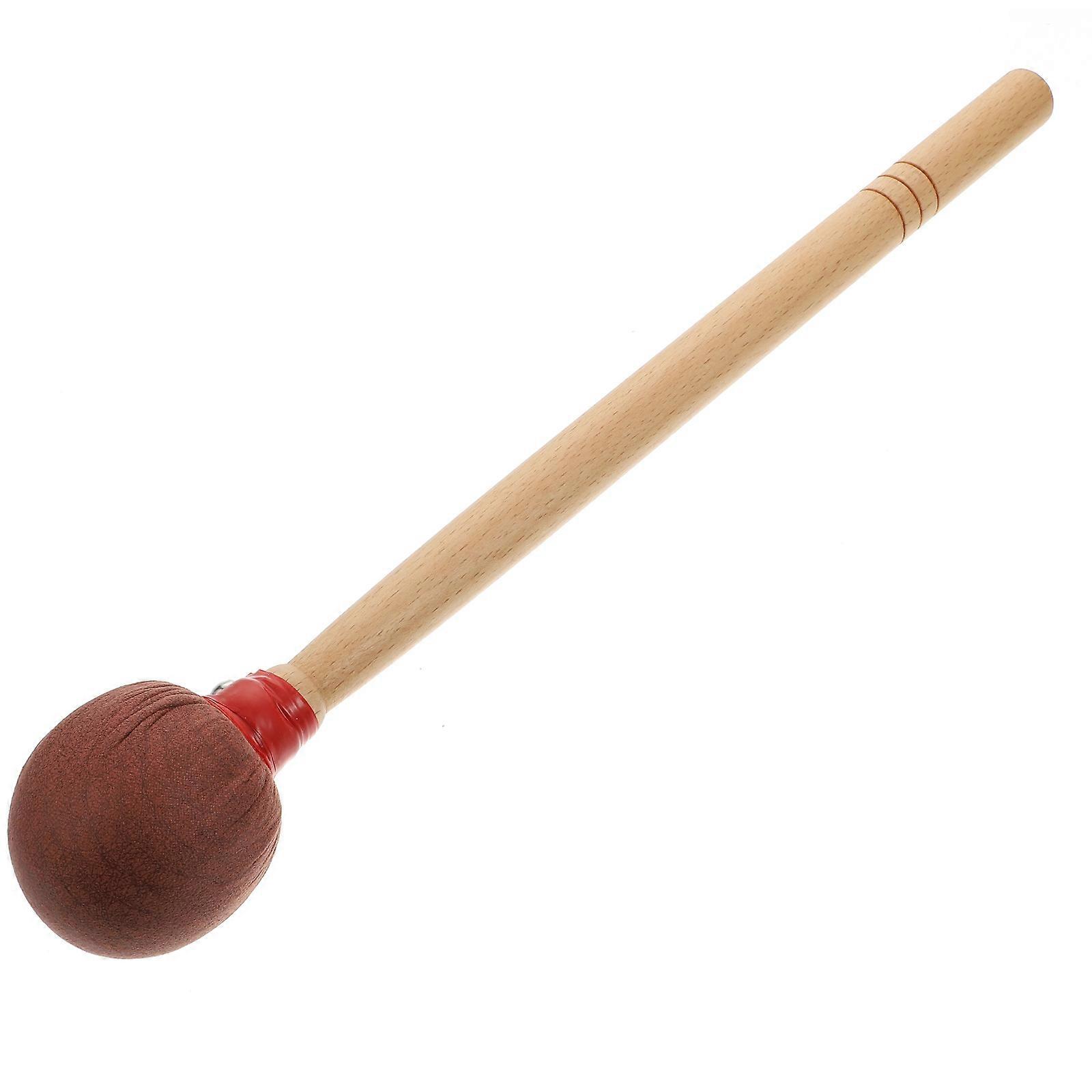 Bass Drumstick for Marching Drum Use 2Pcs Coffee Maple Cotton Drum Accessory