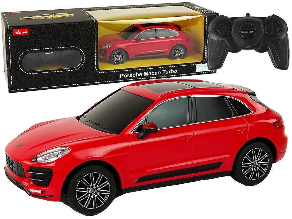 Red Porsche Macan Turbo 1:24 R/C Car with Remote Control