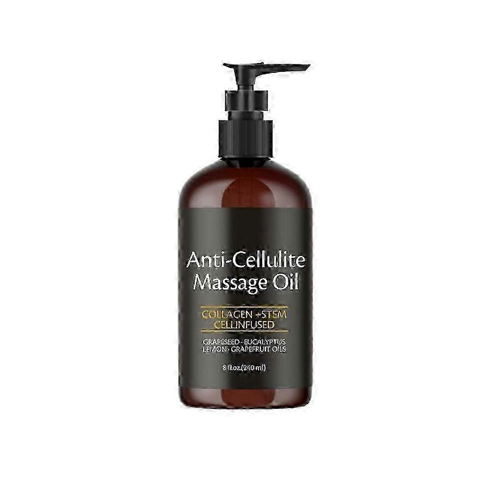 1-3X 240 مل زيت تدليك مضاد للسيلوليت محمل بالكولاجين والخلايا الجذعية لشد الجلد السيلوليت زيت الجسم المرطب