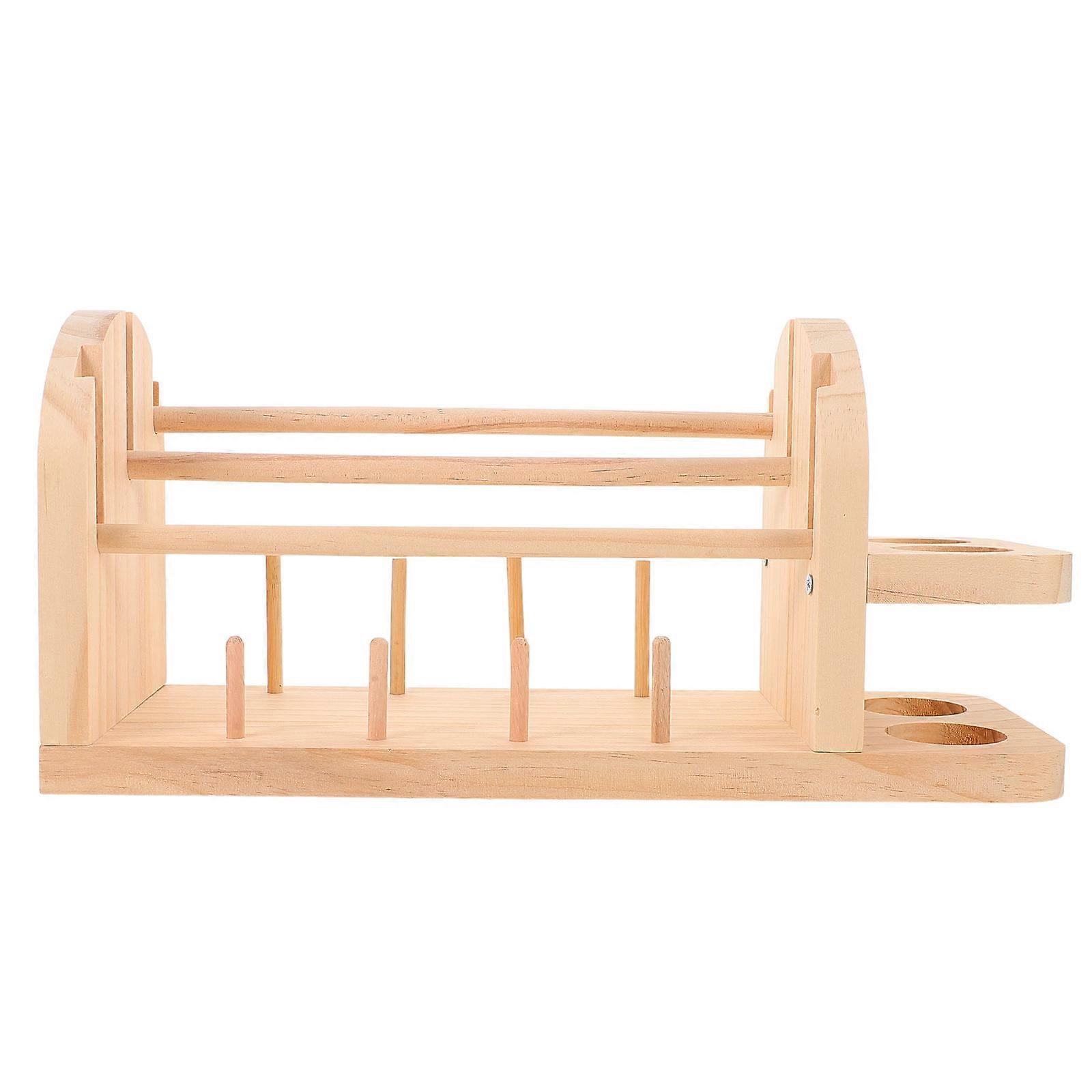Crochet Yarn Holder 2Pcs Portable Yarn Support Rack Ideal For Outdoor Knitting With Versatile Yarn Compatibility And Rectangular Shape