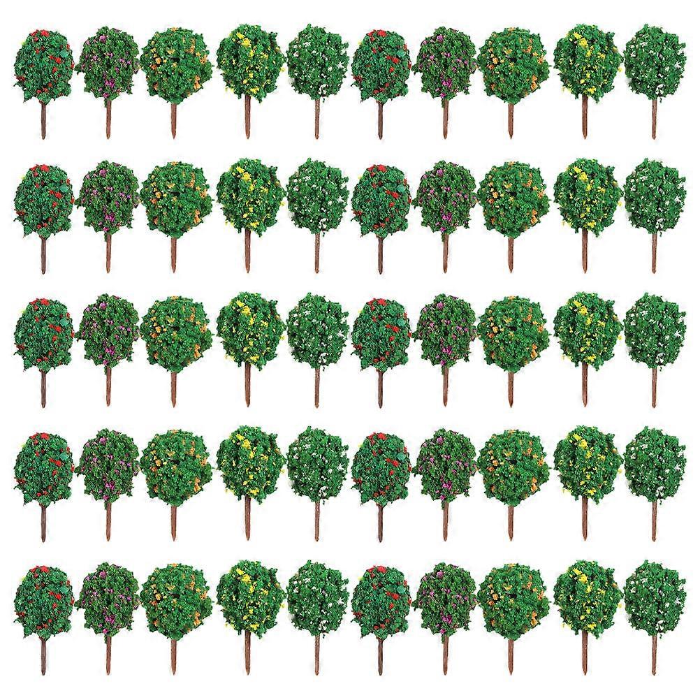 Realistic Fake Trees 500 Pcs Miniature Model Trees For Train Scenery And Architectural Models Green Color Scenery Decoration