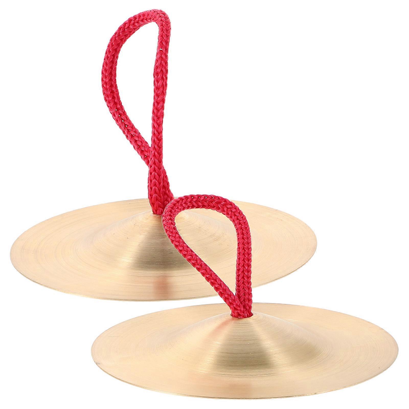 Kid Instruments Finger Cymbals Percussion Instrument 2Pcs for Music Education