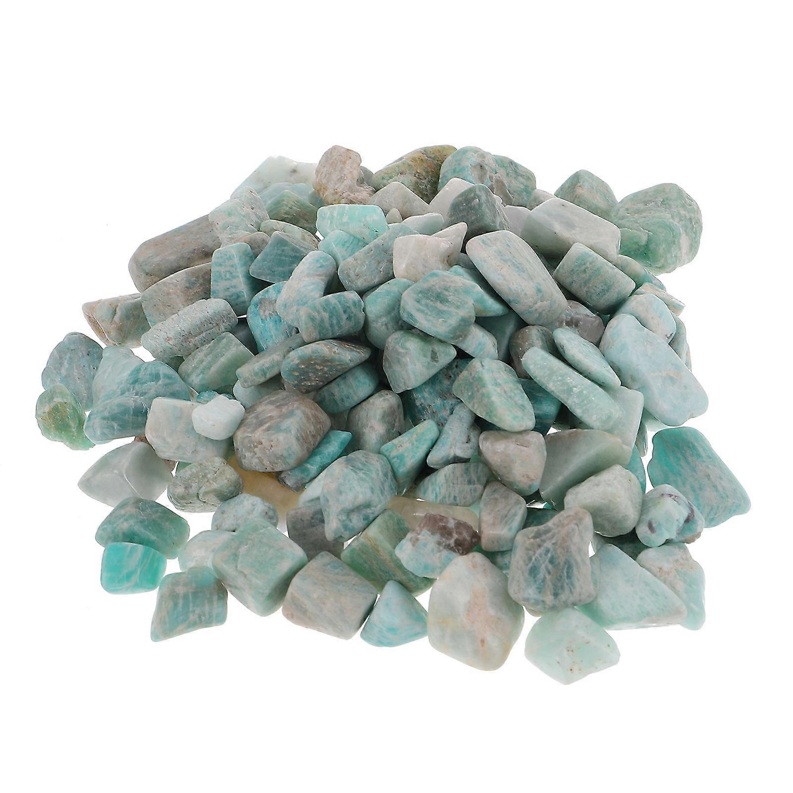 Sky-Blue Broken Crystal Stones Decorative for Decor 2Pcs 1 Bag