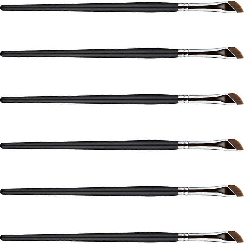 Eye Makeup Brush Angled Eyeliner Brush for Cosmetic Use 24Pcs Black