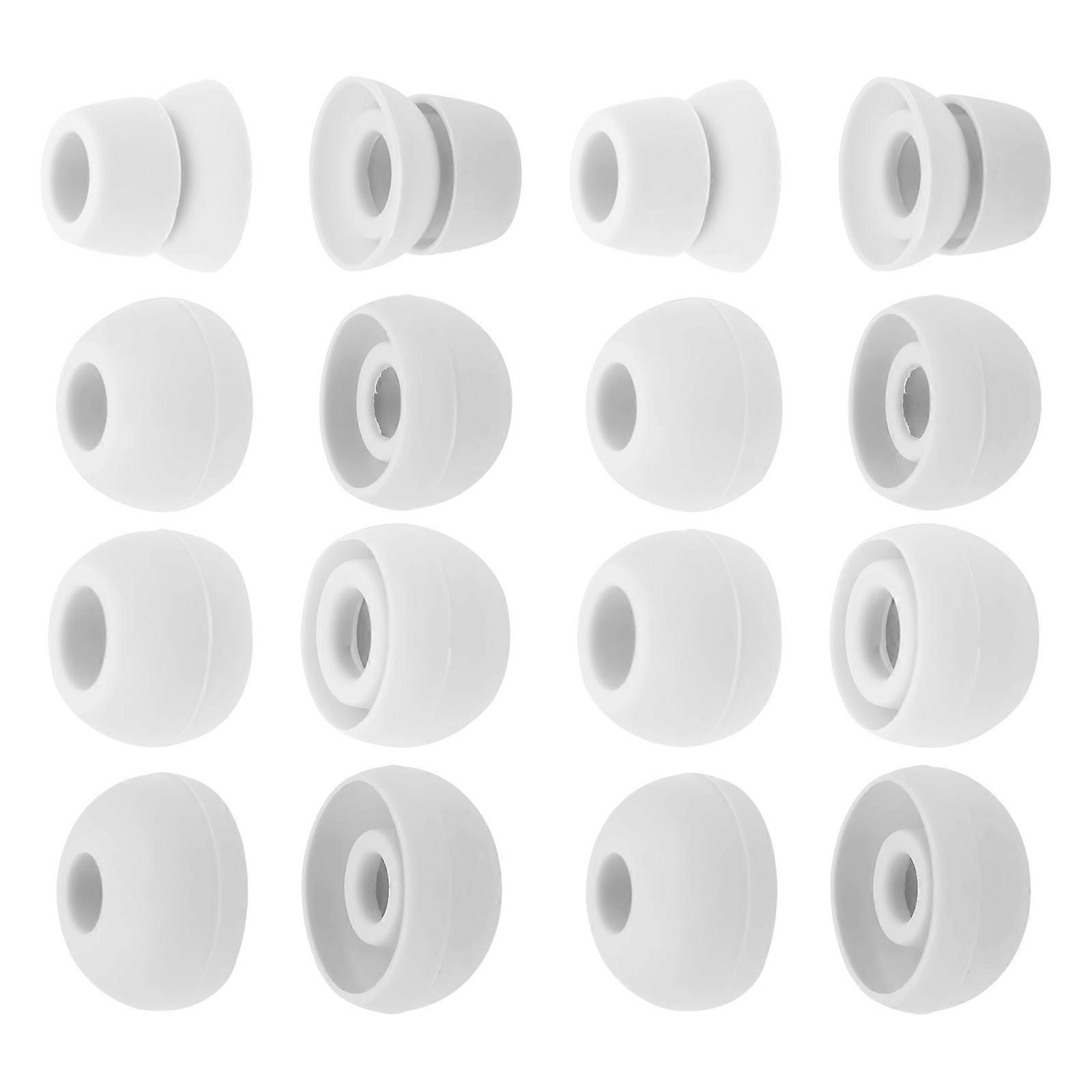 Silicone Earbud Tips Soft Earphone Protector Noise Isolation Jogging 16Pcs Set