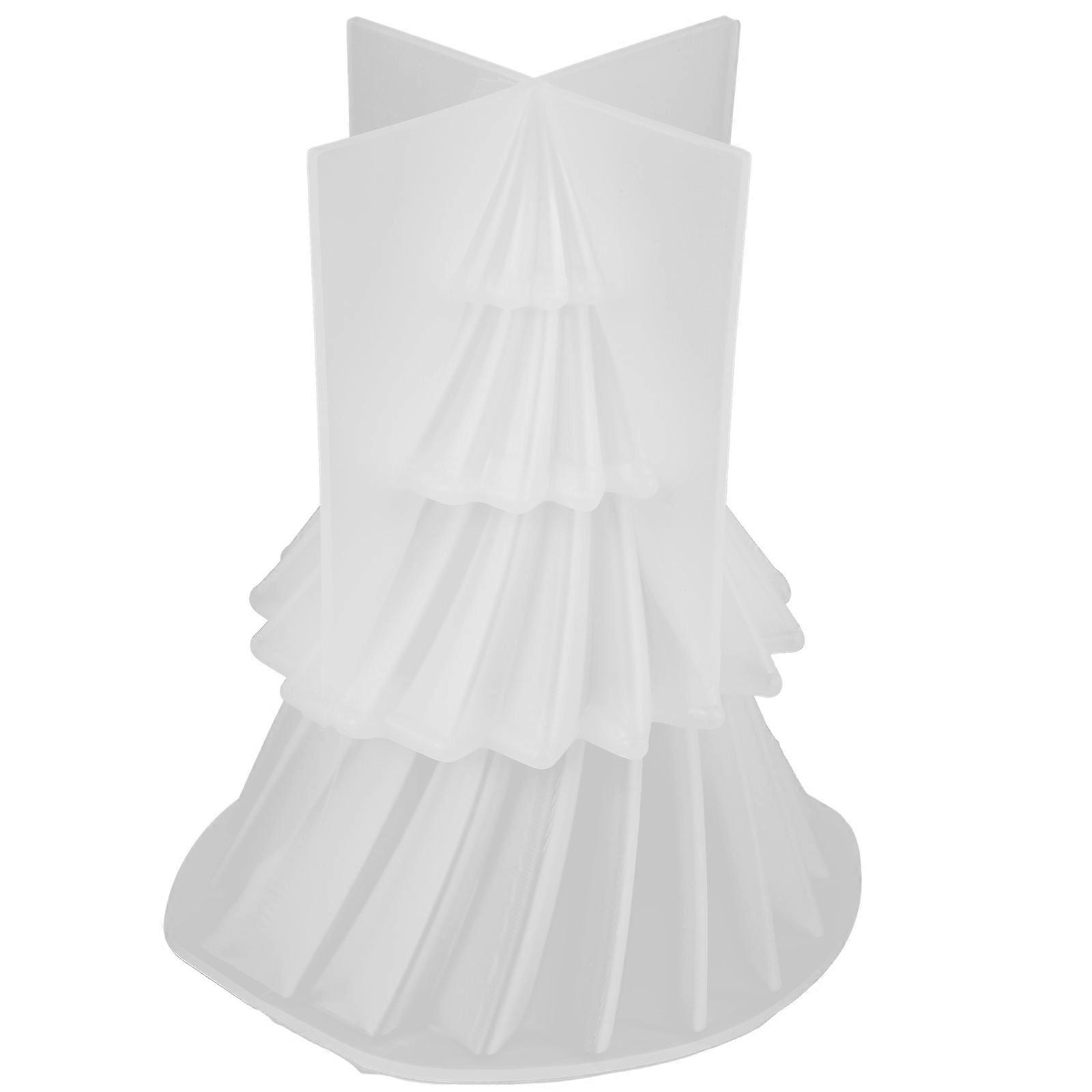 5Pcs Silicone Candle Mold for DIY Christmas Tree Shape Candle Making