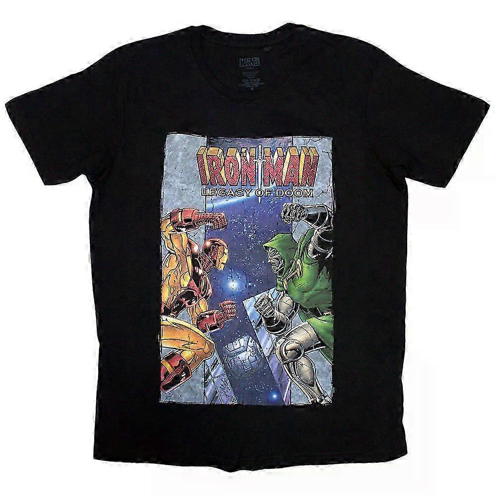 Marvel Comics Iron Man Vs Dr Doom T-shirt Classic Rockinstone