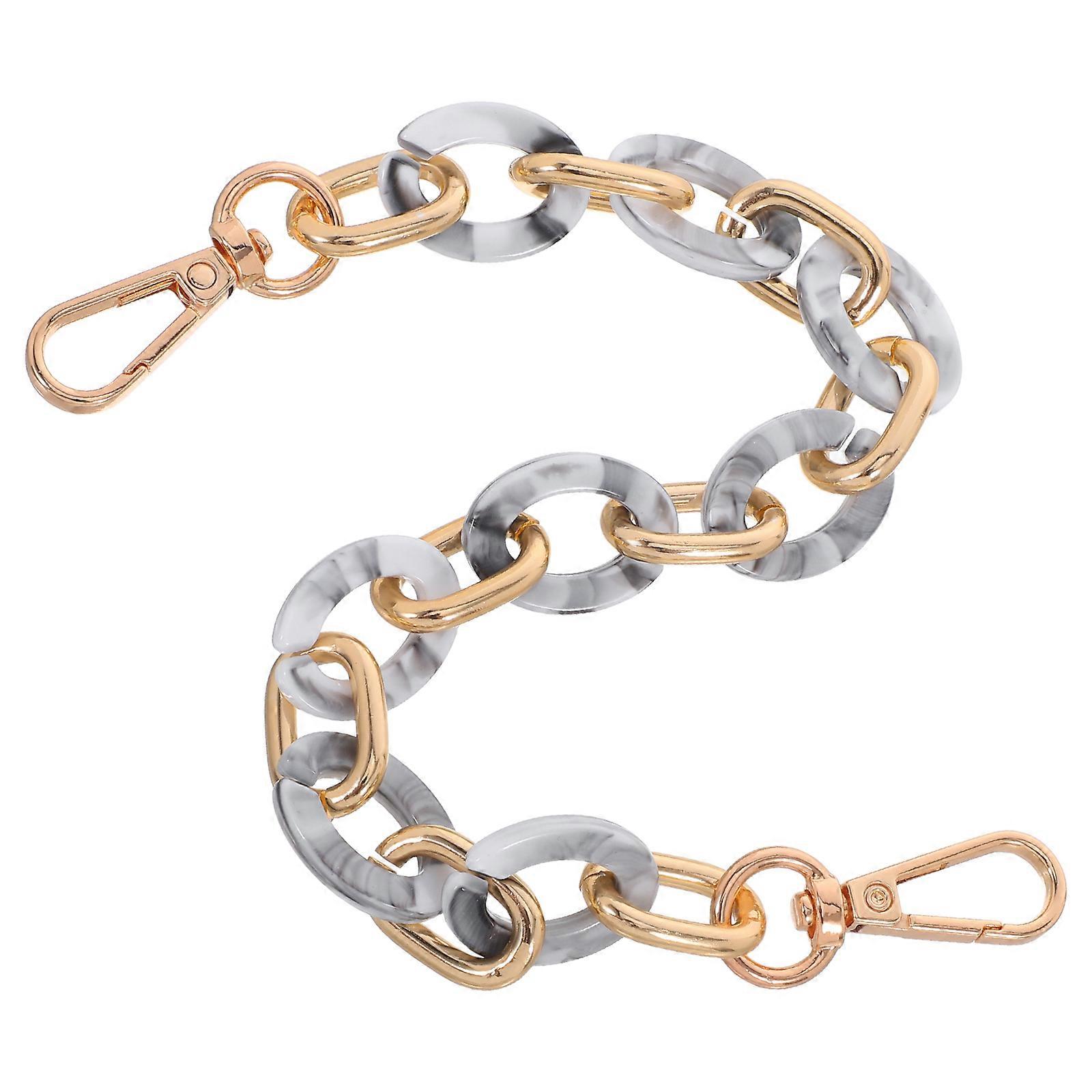 Replacement Acrylic Purse Chain for Handbags Designed As 2Pcs Strap Set