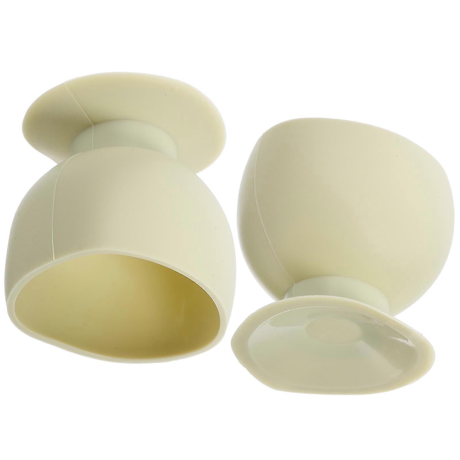 Sucker Door Bumper Silicone Wall Protector For Door Knobs Light Green Noise Reduction 4Pcs