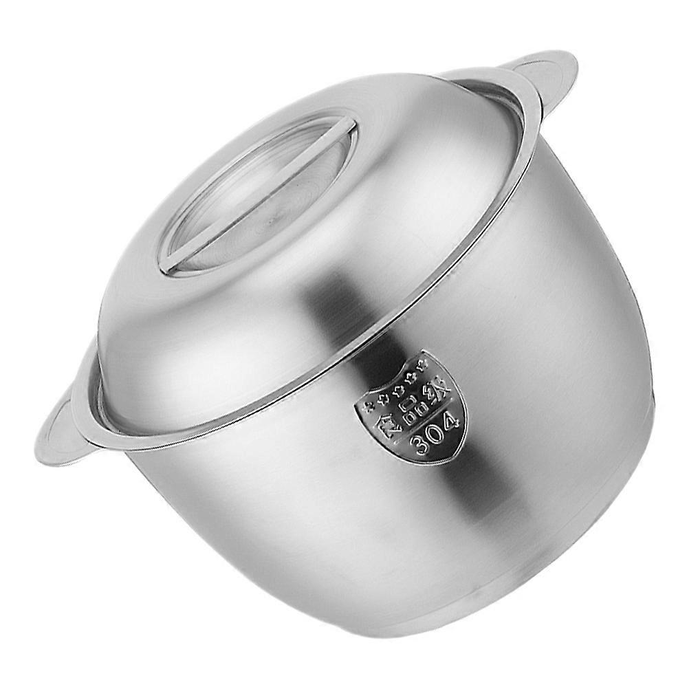 Multipurpose Stainless Steel Pot with Lid for Cooking Use 2Pcs