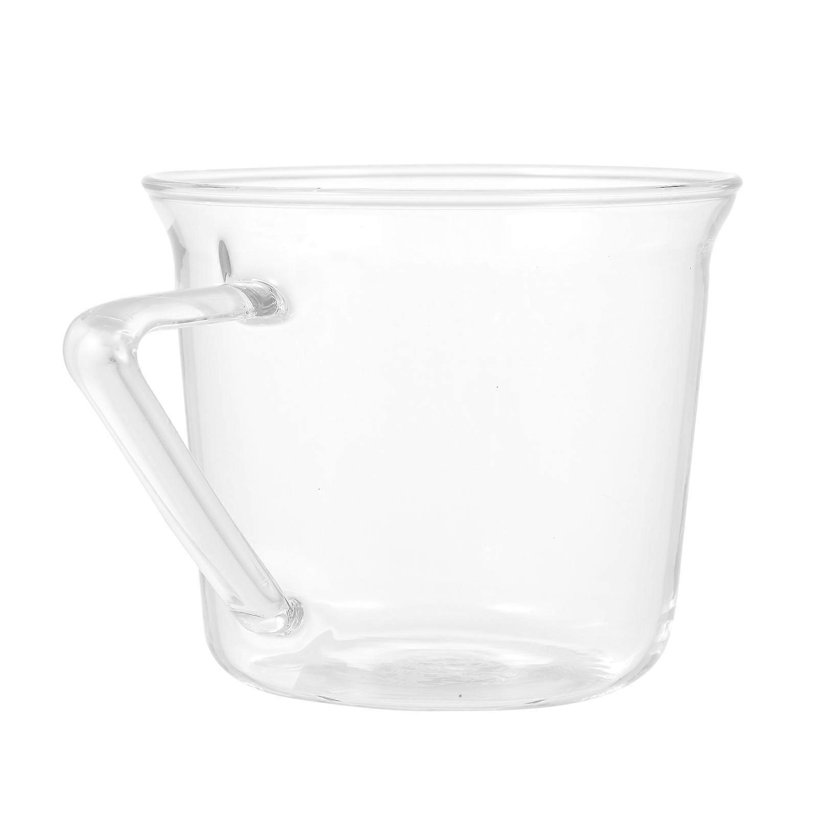 Milk Drinking Glasses Transparent Water Cups for Home Use 5Pcs