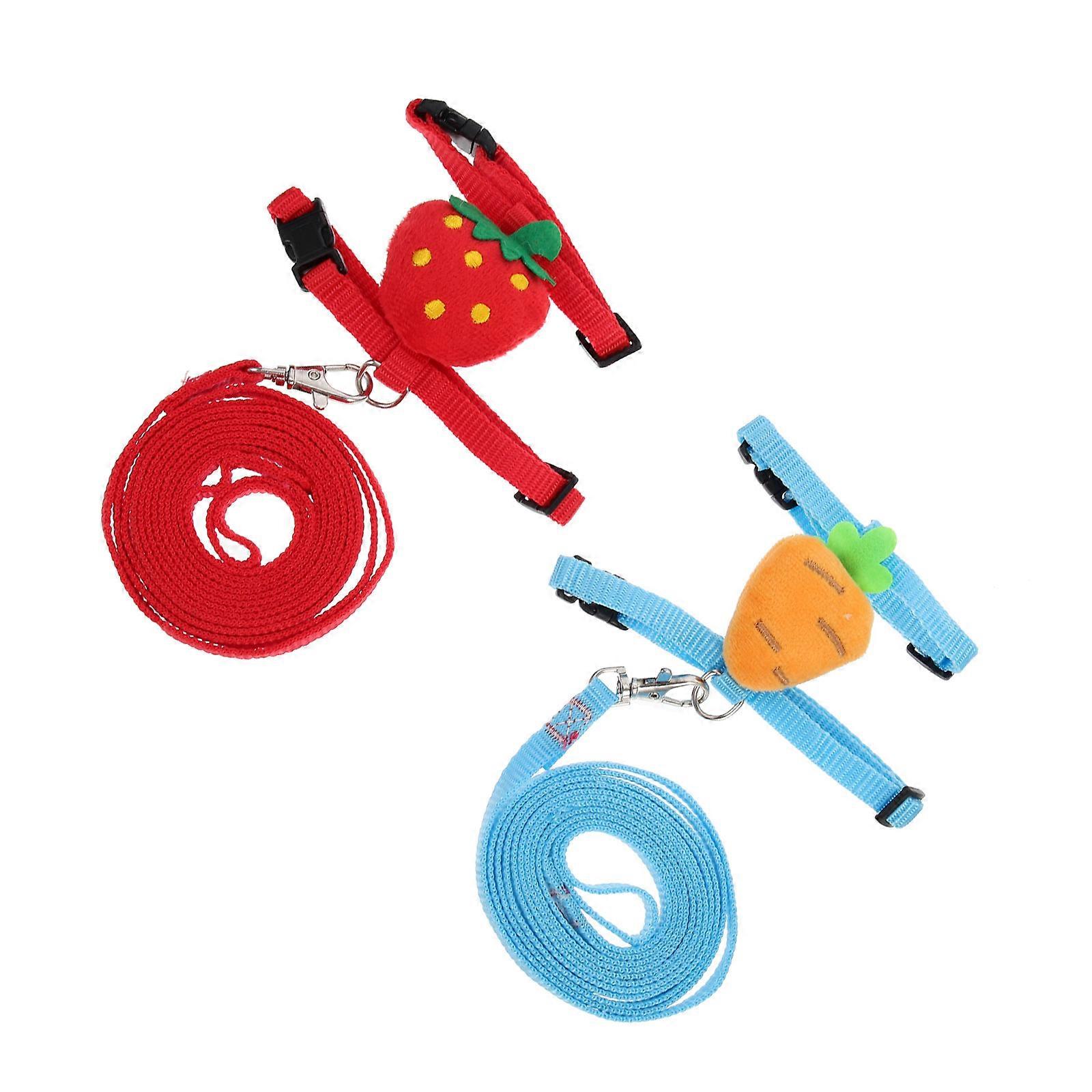 Lovely Rabbit Harness Bunny Leash and Harness Set for Pet Use 4Sets