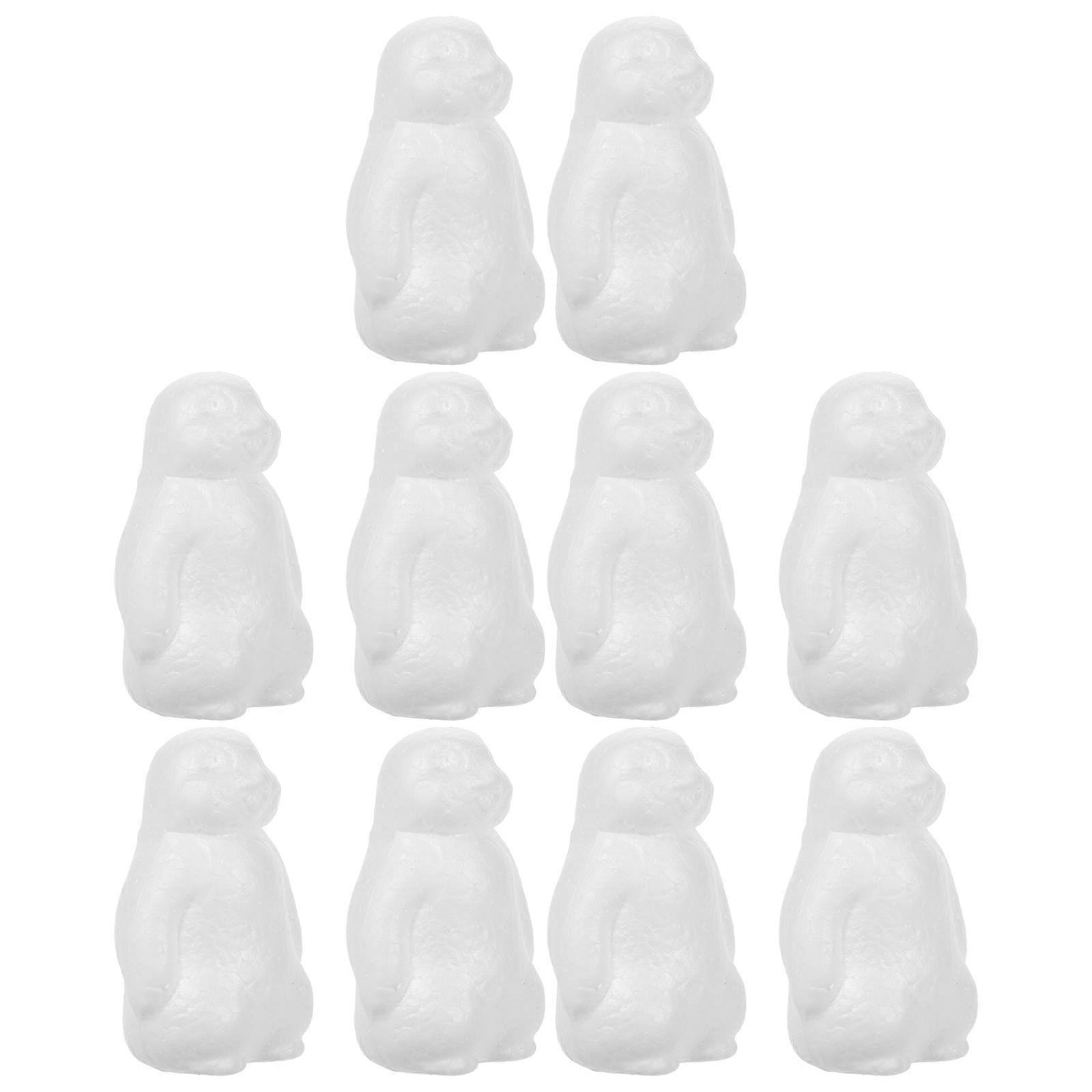 Diy Craft Foam Penguin Statues In Blank Design Ideal For Young Artists With Ample Materials For Creative Projects 60 Pcs