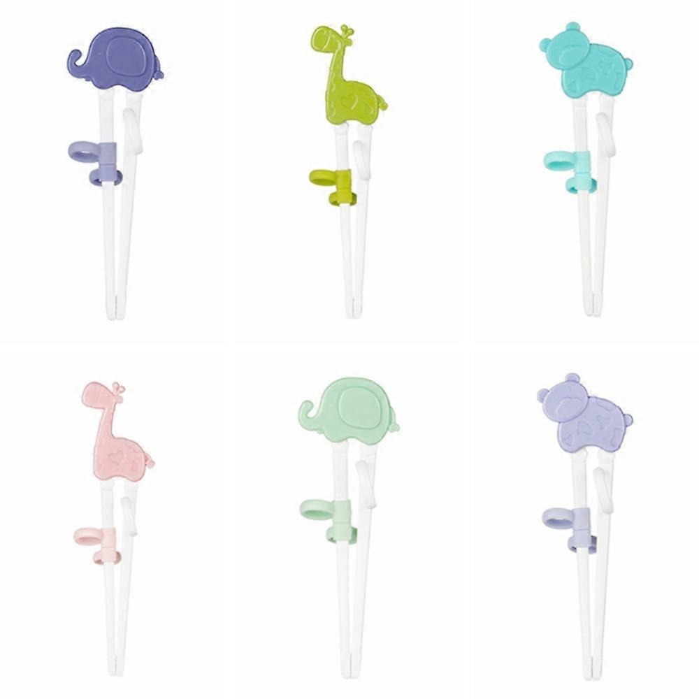 Fun & Easy Training Chopsticks for Kids - Cheater Chopstick Helper, Reusable, Dishwasher Safe - Compatible with Beginner Use