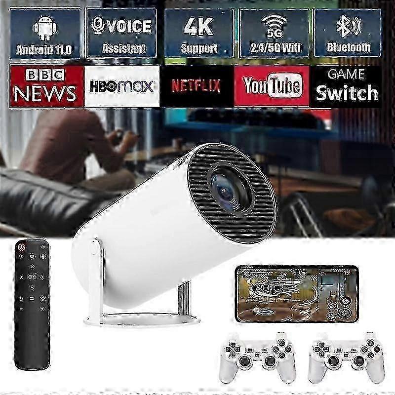2025 New 5g 4k Game Projector Smart Hd Led Wifi Bluetooth Hdmi. Usb Android Home Theater Mobile Phon Cs