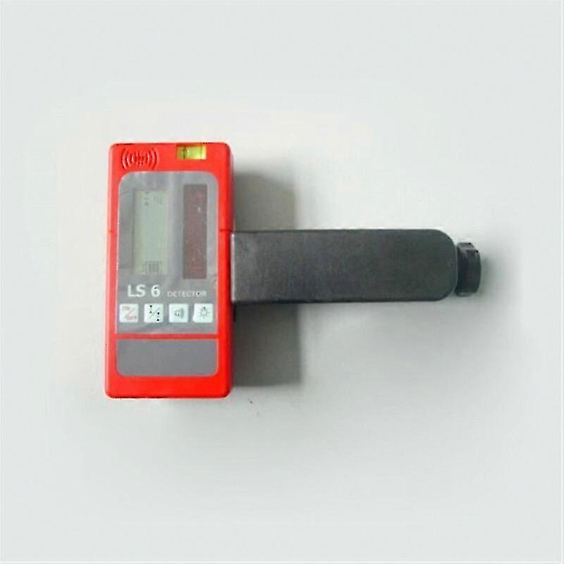 LS-6 Laser Level Receiver with Bracket - Red Beam Detector for Construction Alignment