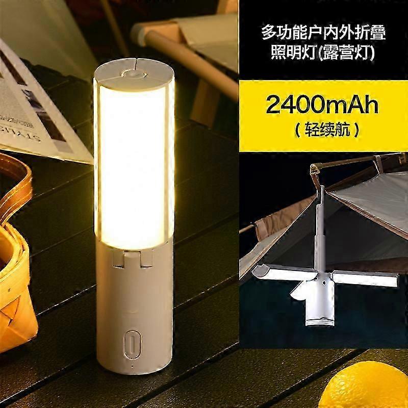 Outdoor multi-function folding camping lamp tent atmosphere lamp handheld hanging lamp camping lantern dormitory student lighting lamp
