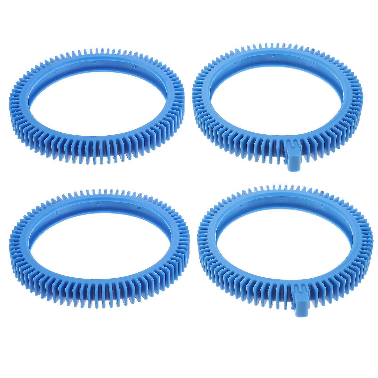 Pool Cleaner Replacement Wheels 4pcs PVC Front And Rear Tires For Automatic Pool Sweepers
